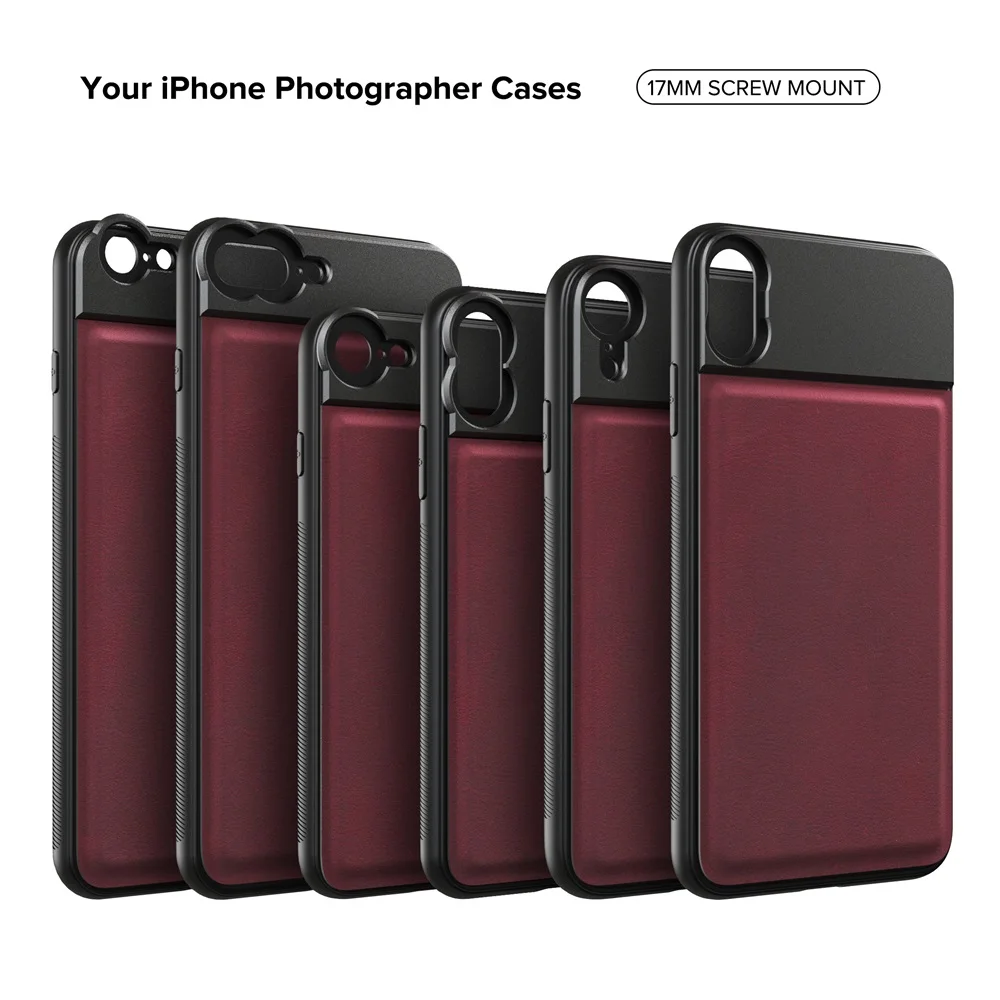 APEXEL High Quality Phone Case Cover leather For iPhone 11 11Pro 11ProMax Series With 17mm Thread Used For Universal APEXEL Lens