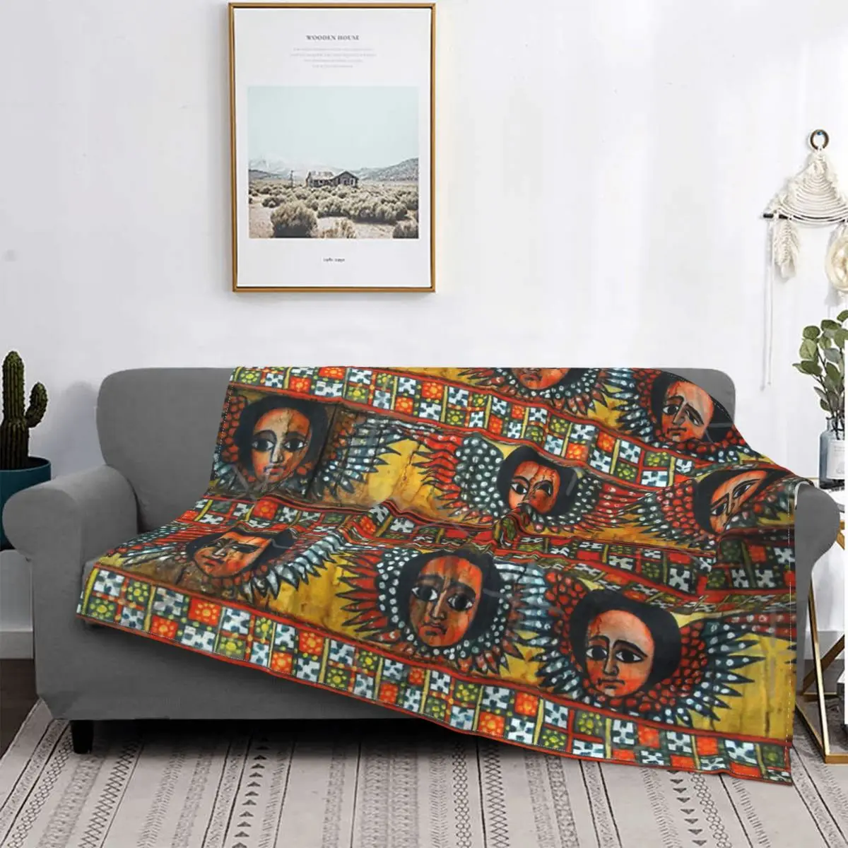 

Ethiopian Blanket Bedspread Bed Plaid Bedspread Beach Towel Muslin Blanket Summer Bedspreads