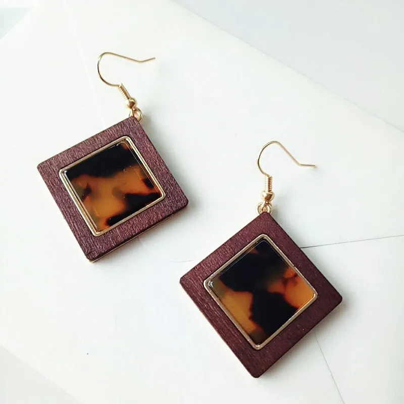 2019 корейские Модные женские ювелирные изделия Маленькие Геометрические