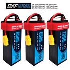 Жесткий Чехол для аккумулятора DXF 4S Lipo 14,8 в 6500 мАч 60C 100C5200 мАч 50C7300 мАч 130CAKKU для 1:8 1:10 радиоуправляемого автомобиля, багги, грузовика, лодки