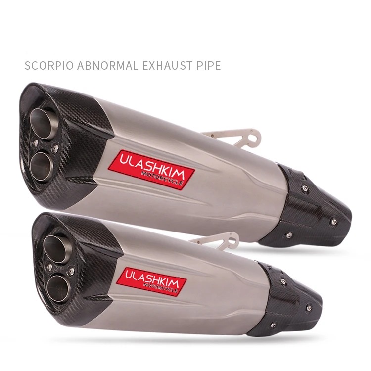 Universal Motorcycle Exhaust Muffler Elbow Pipe Refit Accessories TRK 502C Z400 CBR650F Huanglong 600 K6 K7 GSXR 750 | Автомобили и
