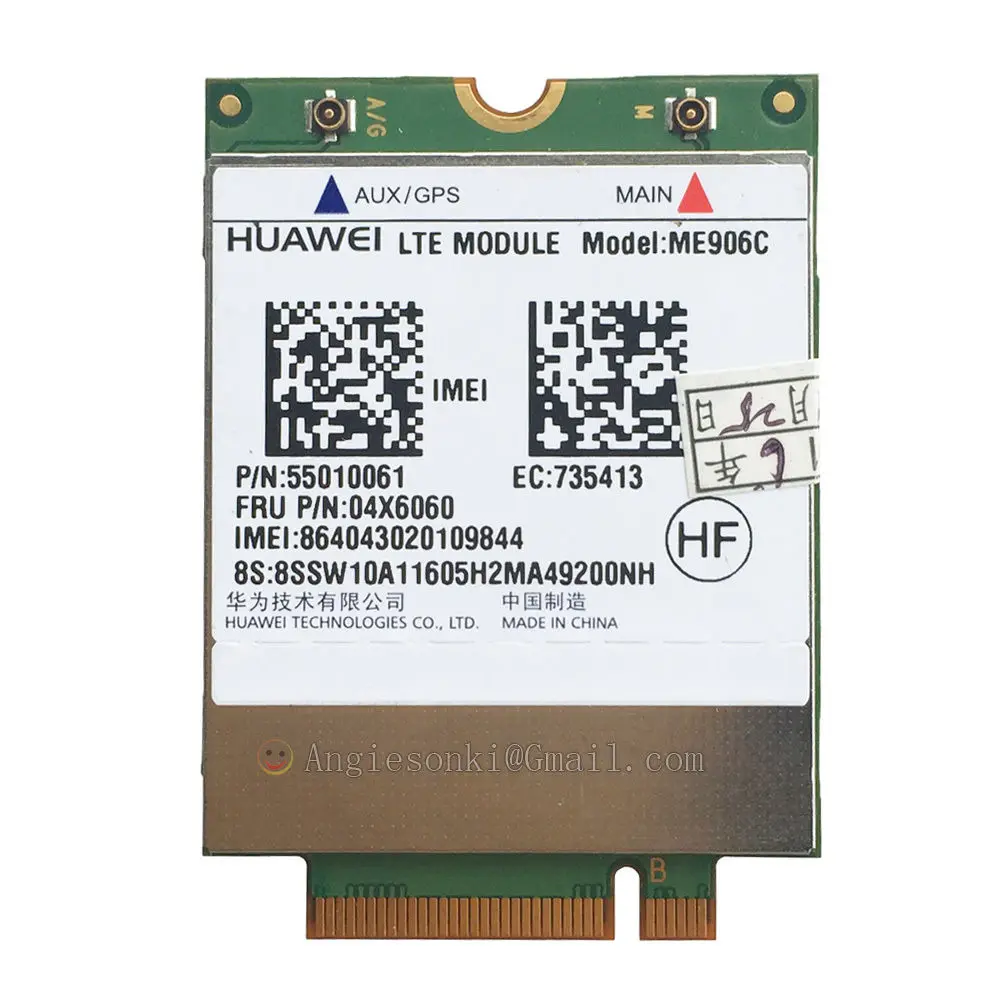     ME906C FRU 04X6060 4G M.2 /NGFF  Lenovo ThinkPad 8 Huawei ME906C TDD LTE/TD-SCDMA/FDD/DCHSPA