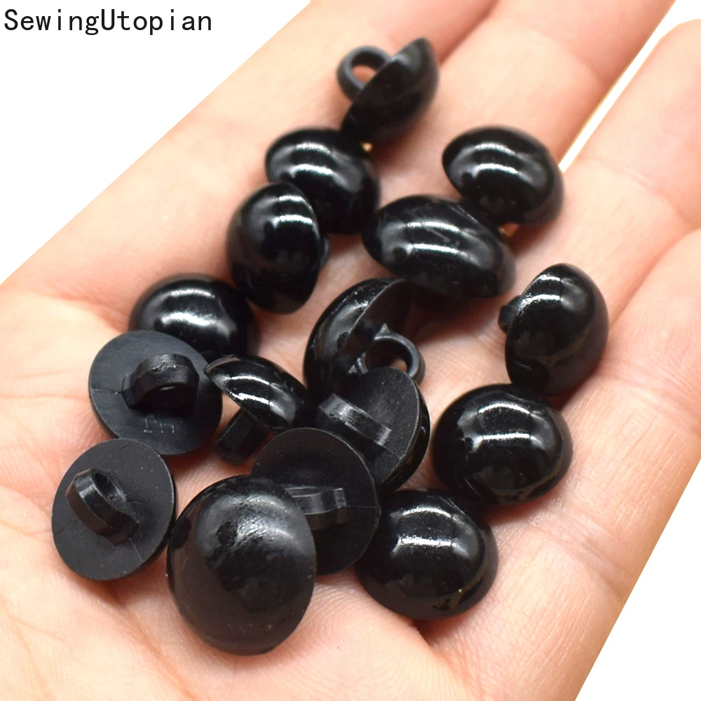 100 шт. 9 мм Кнопки Круглые грибные купольные Швейные хвостовики DIY Глаза животных
