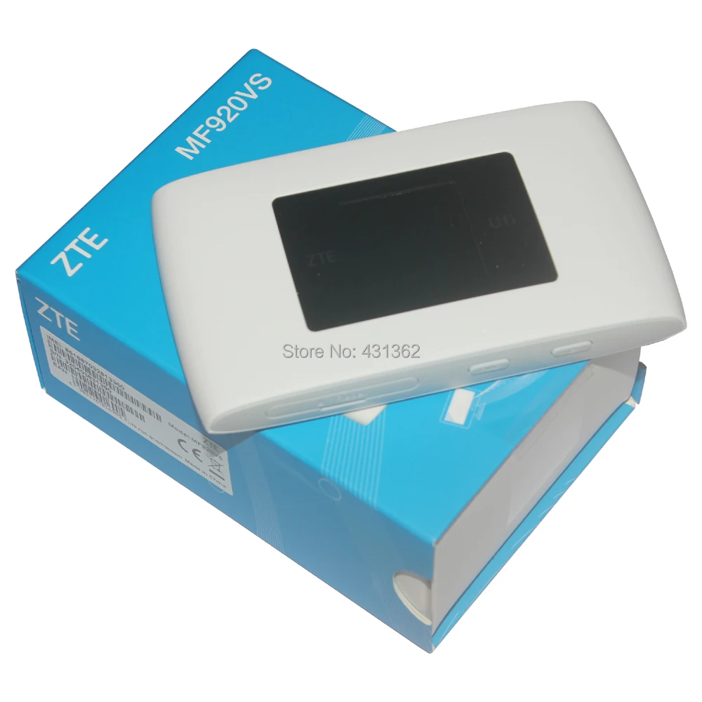 

Original Unlock 150Mbps ZTE MF920VS LTE Wireless WiFi Router 4G Support B1 B3 B7 B38 B40 B41 Band