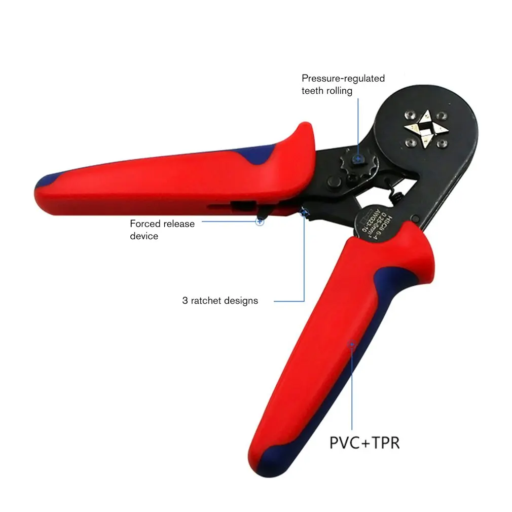 Self-adjusting Crimping Pliers With 1200 Wire Terminal Crimp Connector Tubular Terminal Crimping Tool Hand Tool