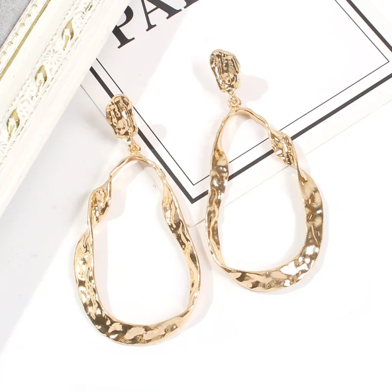 Трендовые золотые серьги ZA женские серьги-подвески для свадьбы дня рождения