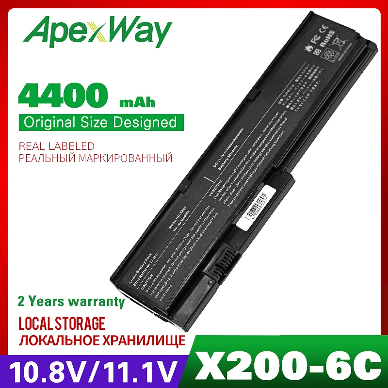 10 8 В/11 1 В 4400 мАч аккумулятор для ноутбука X200 LENOVO X201 X200s X200si 3323 X201i X201s 42T4837 42T4649 ASM