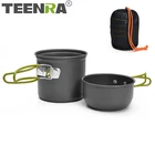 TEENRA 3 шт. портативный горшок для пикника, Ультралегкая посуда для кемпинга, набор посуды для кемпинга на природе, приготовление пищи, путешествия, столовые приборы