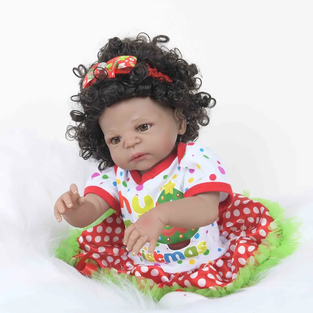 22 дюймов Новые реалистичные куклы Reborn прекрасный полный тела Силиконовые ручной