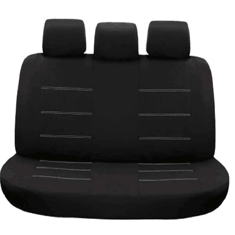 1 rear seat cover Вышитый бабочкой универсальный чехол для автомобильных сидений черная эластичная ткань чехлы для сидений подходят для большинства транспортных средств автомобильные аксессуары для интерьера - Название цвета: 1 rear seat cover