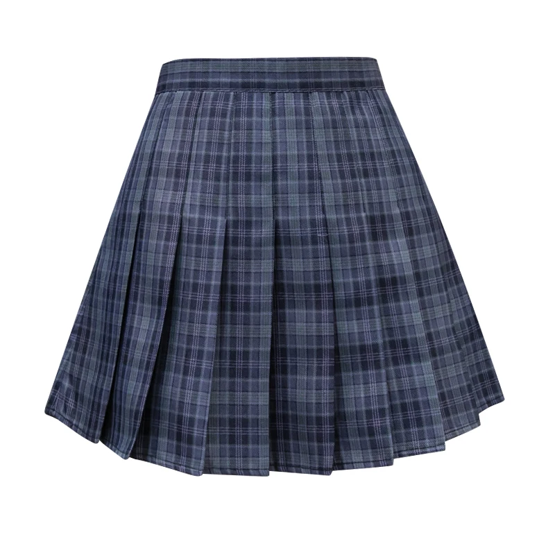 

2 Color JK Uniform Pleated Skirt Spring Tennis Women Skirt High Waist A-line Plaid Skirts Female High Waist Mini Dance Skirts
