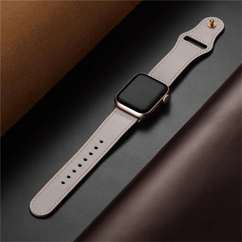 38 мм, 40 мм, ремешок из натуральной кожи для Apple Watch Series 5, 4, 3, 2, 1, VIOTOO, высококачественный роскошный кожаный ремешок, женский ремешок для часов