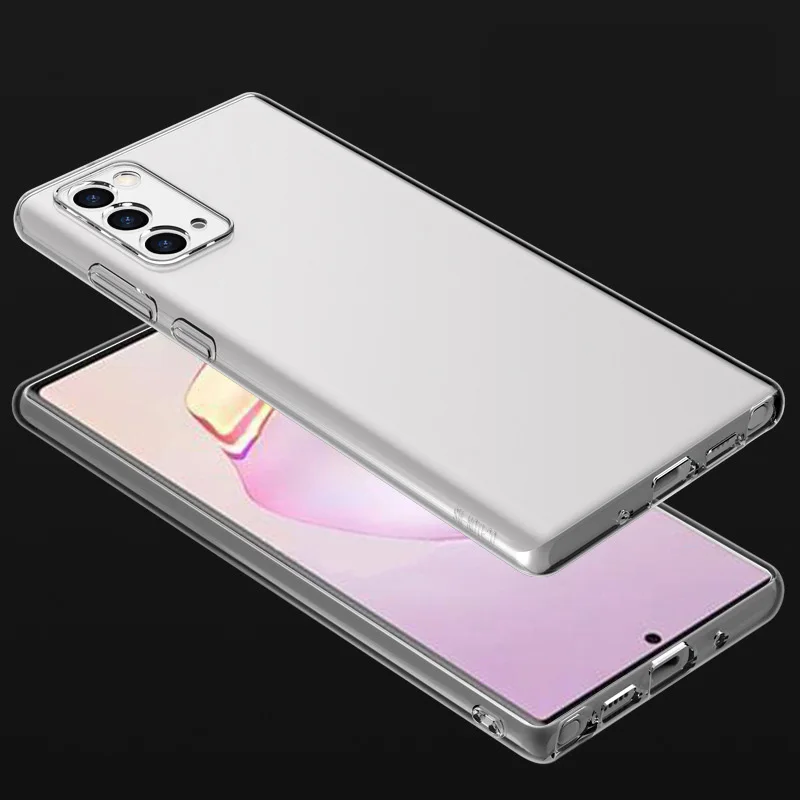

Fashion Drop-proof White Transparent Protective Cover For Samsung Galaxy A51 A71 S20 Note20 Fe Plus 5g Silicone NFC Case
