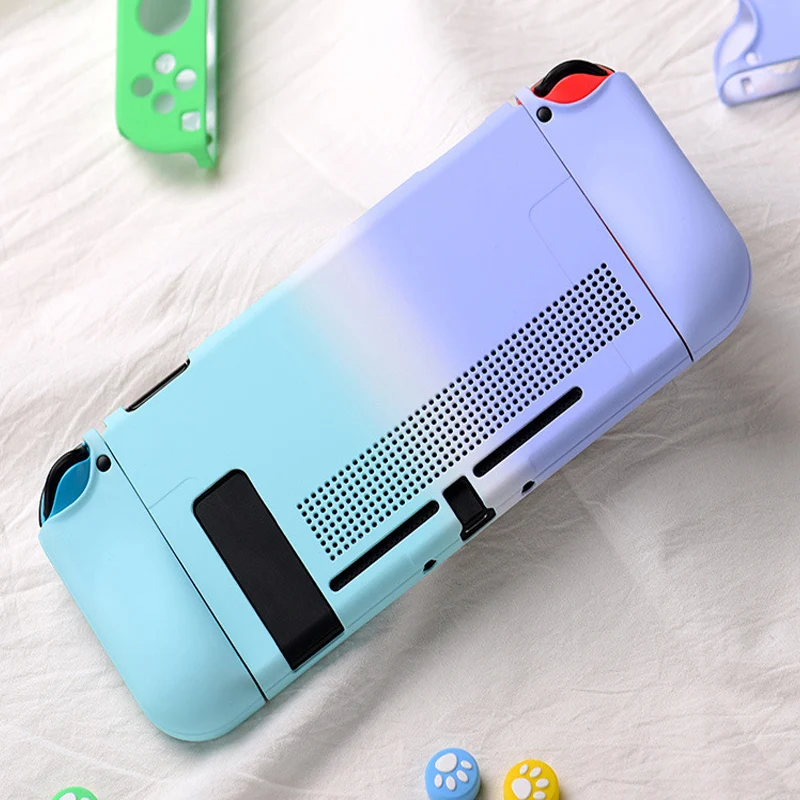 For Nintendo Switch NS Joy-Con Case cover Colorful PC Protective Coque Shell Nintend Console Detachable Cooling Hole Skin | Электроника