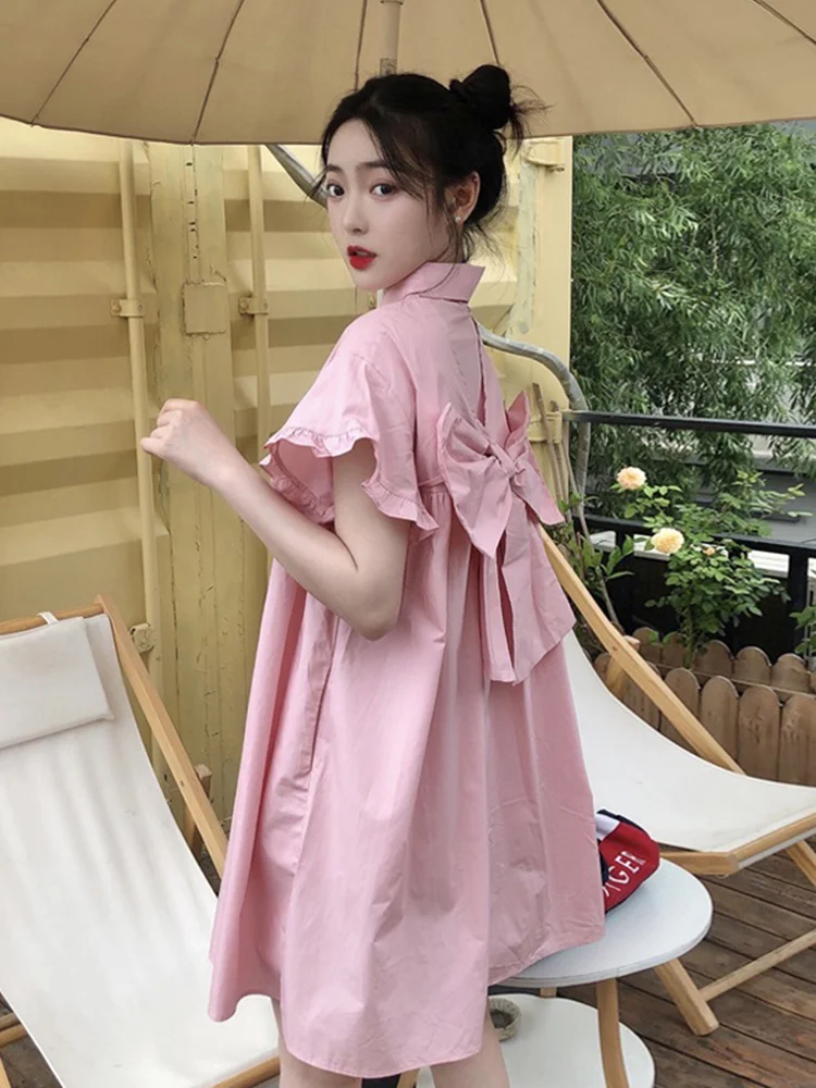 Платье с бантом летнее дизайнерское платье женское коротким рукавом новинка 2021