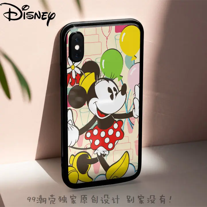 

Disney Tempered Glass Phone Case Is Suitable for IPhone 7/8P/X/XR/XS/XSMAX/11/12PRO/12 Mobile Phone Couple Protection Case