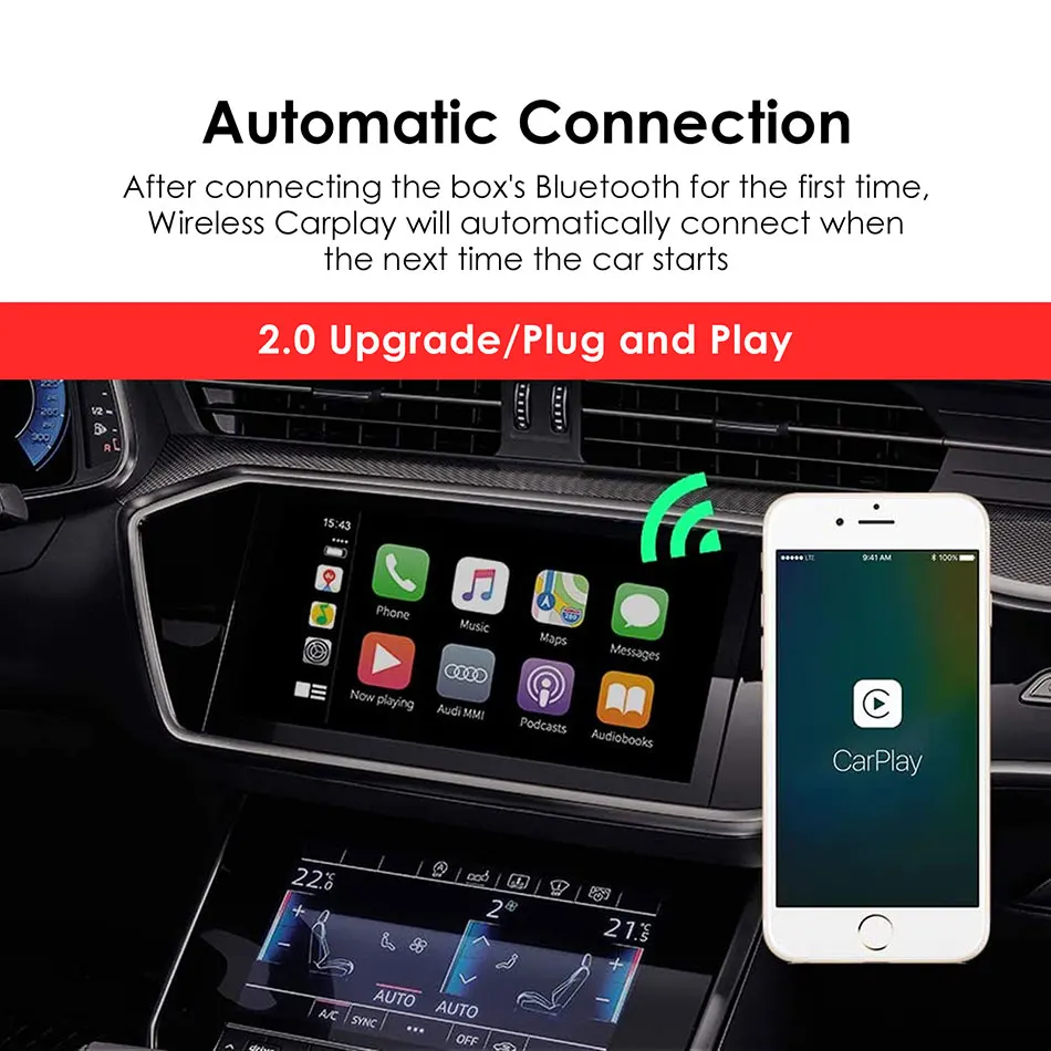 Новинка 2 0 адаптер CarPlay для заводских проводных автомобилей поддерживает только