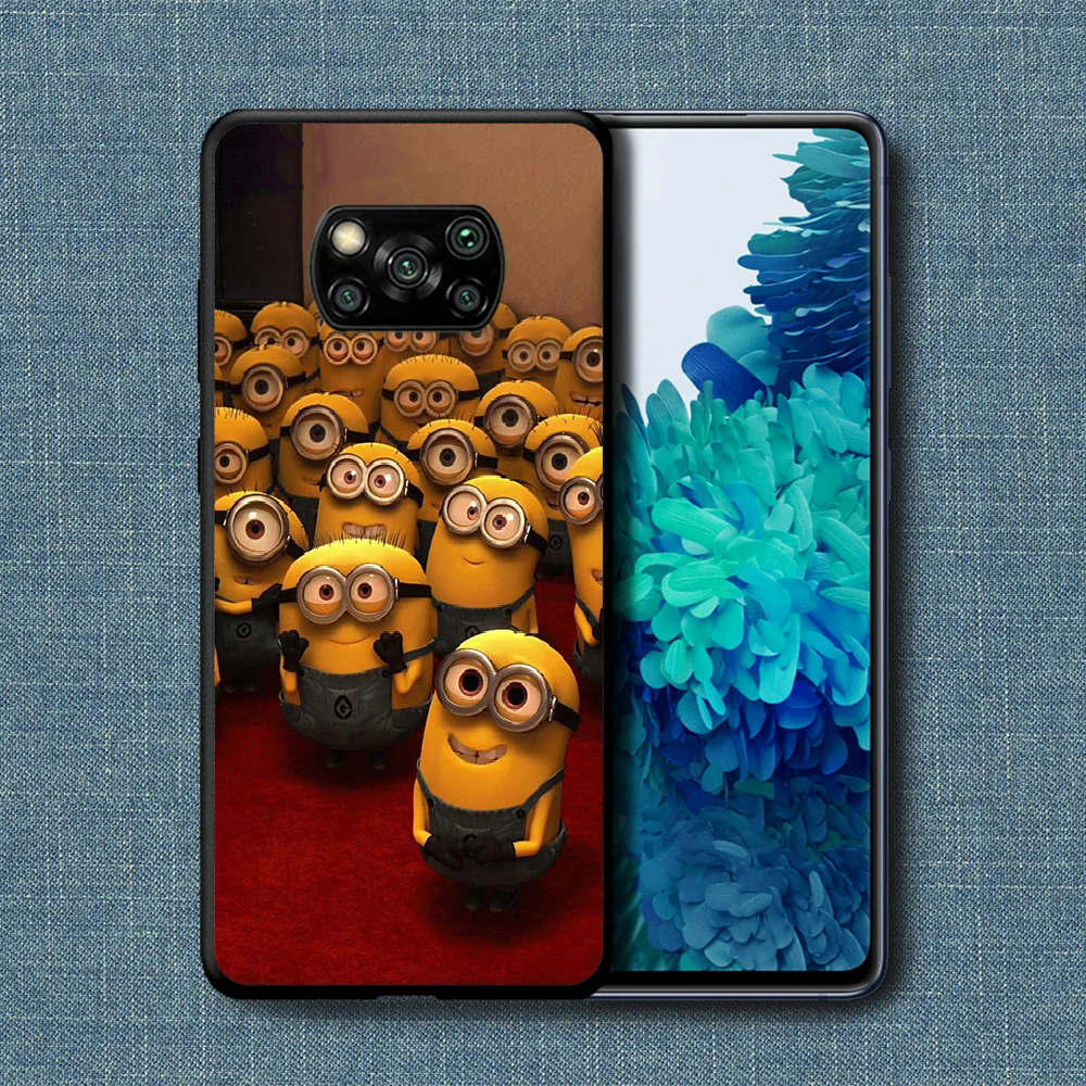 

Cartoon Cute Minione Phone Case For Xiaomi Mi Note 10 A3 9 MAX 3 A2 8 9 Lite Pro Ultra black Cover Pretty Back Soft Shell