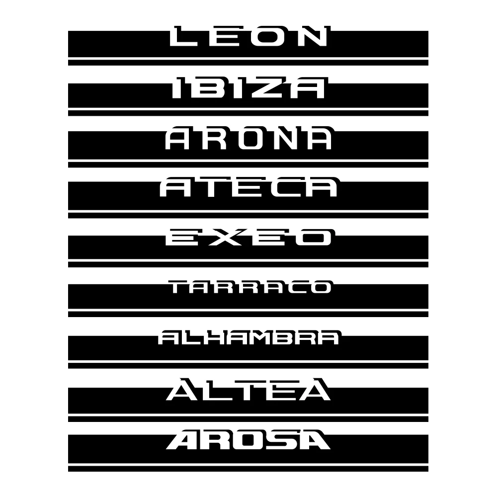 

Car Hood Vinyl Stickers Accessories for Seat Leon 2 Ibiza 6I 6J Ateca Arona Altea Arosa Exeo Tarraco Toledo Cordoba Alhambra Mii