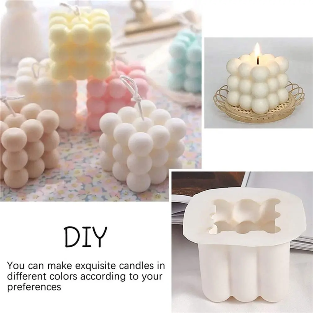 

DIY Одиночная ароматическая свеча силиконовая форма антипригарная пузырьковая свеча 3D формы для запекания шоколада Инструменты для выпечки...