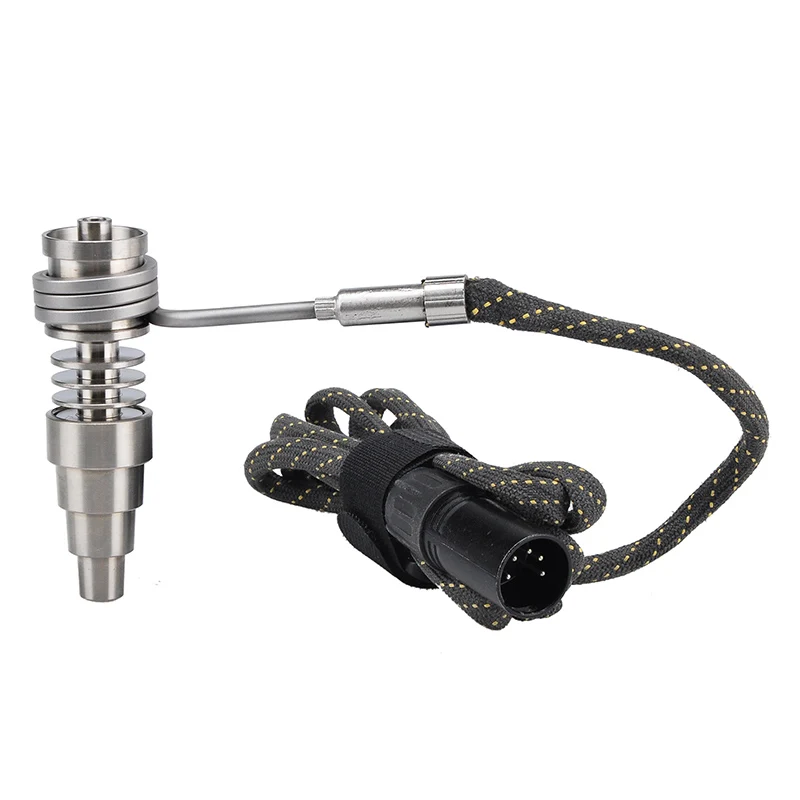 E Nail Electric Dab Nail TC PID Box Rig Dnail Enail комплект с бесцветный Титан Ti Carb cap и 20 мм нагревательная спираль для курения воды