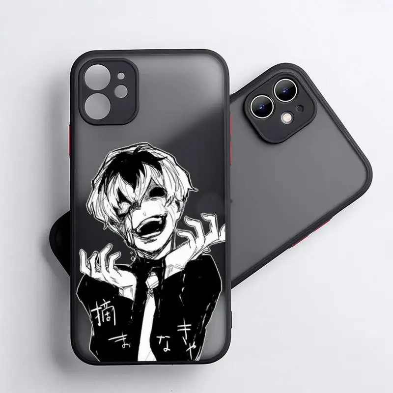 

Tokyo Ghoul Cool Japanese Anime Phone Case Matte Transparent for iPhone 7 8 11 12 s mini pro X XS XR MAX Plus Design funda Coque