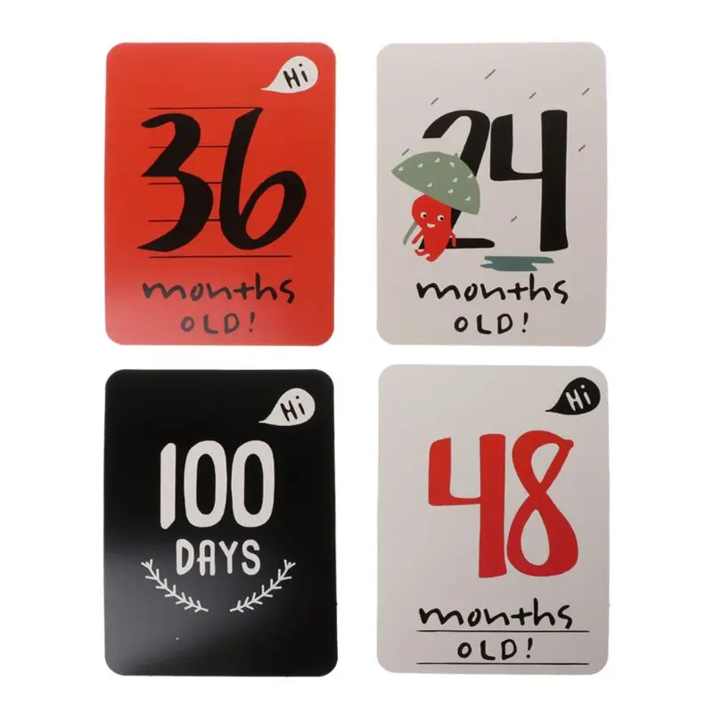 

20Pcs/Set For Memory Baby Pregnant Women Monthly Photograph Sticker Fun Month 1-12 Milestone Cards
