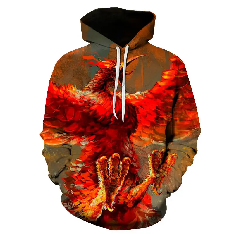 

2020 new fashion Phoenix 3D printed hoodie casual joker top high quality men's and women's sweatshirt hoodie S-6XL