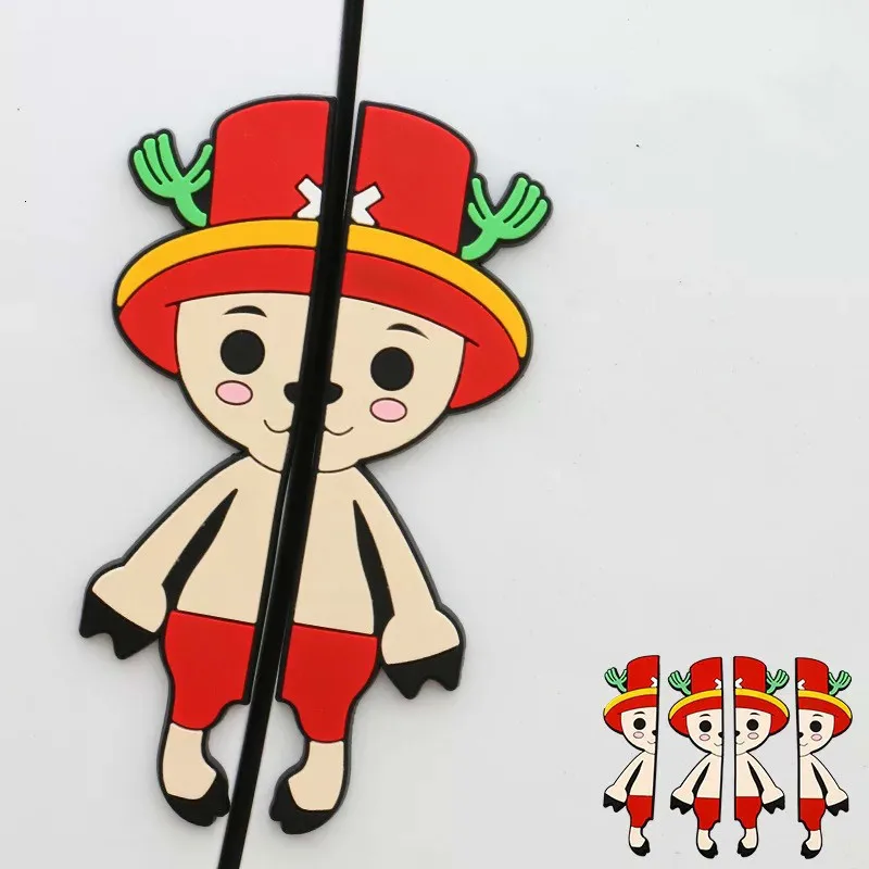 Креативные Мультяшные забавные наклейки на дверь автомобиля противоударные