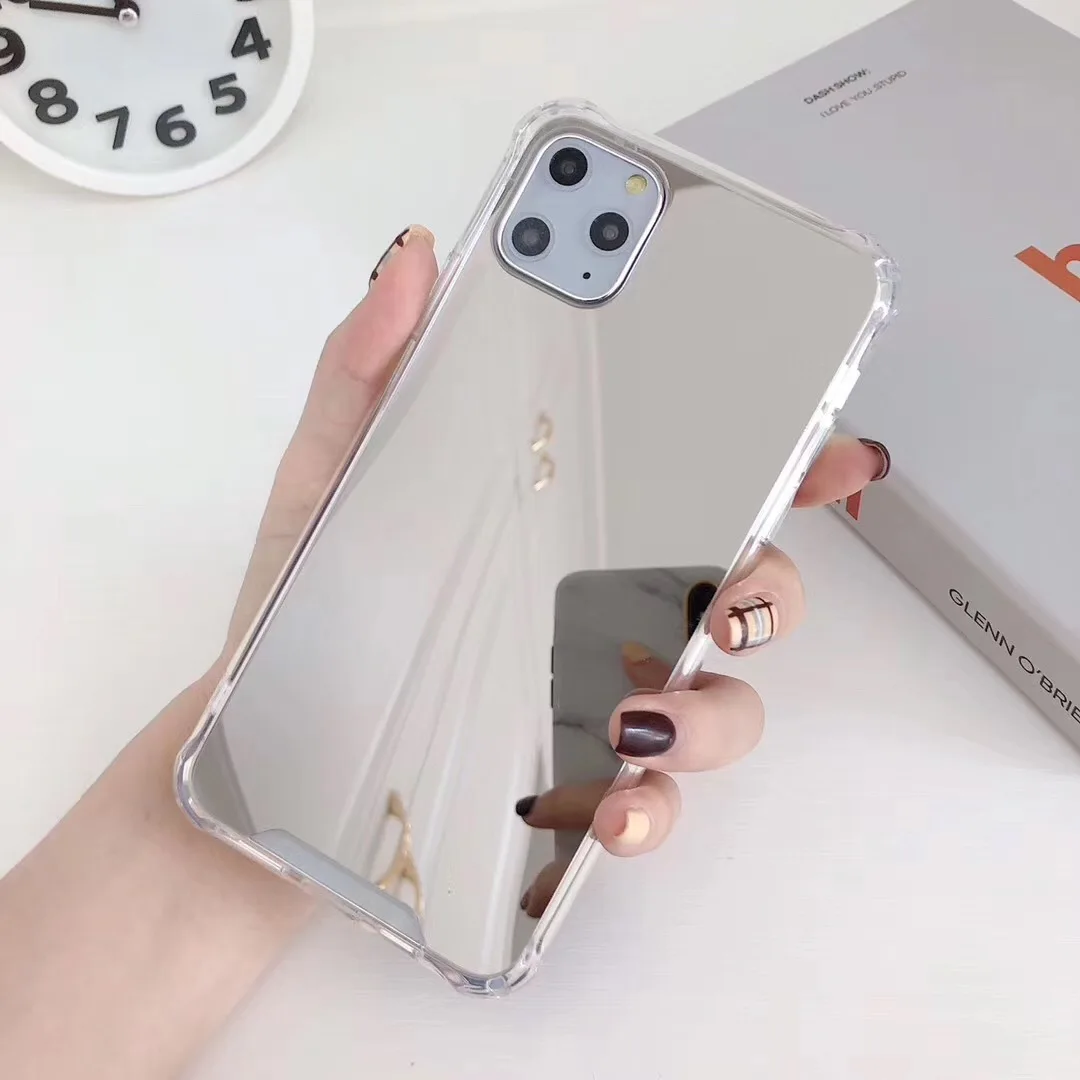 Косметическое зеркало ТПУ чехол для iphone 11 Pro XS MAX XR X 10 8 plus ударопрочный 7 6 s чехлы