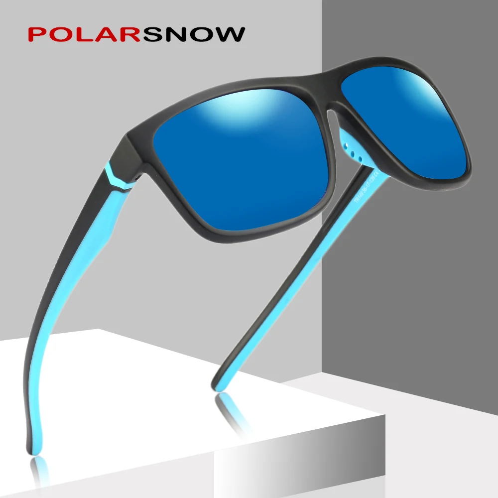 Мужские поляризованные солнцезащитные очки POLARSNOW брендовые с защитой UV400 высокое