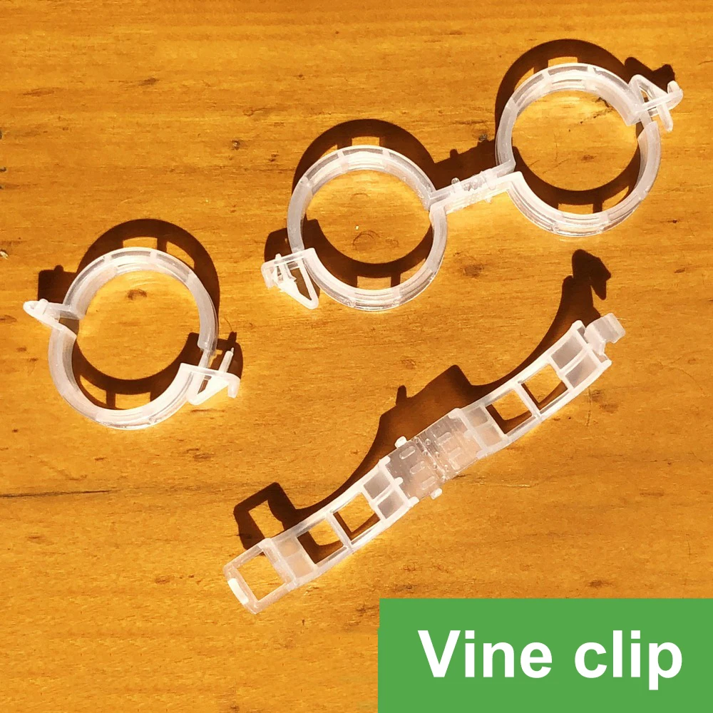 

300/600PCS Plastic Plant Support Clips Tomato Hanging Trellis Vine Connects Plant Greenhouse Vegetables Garden