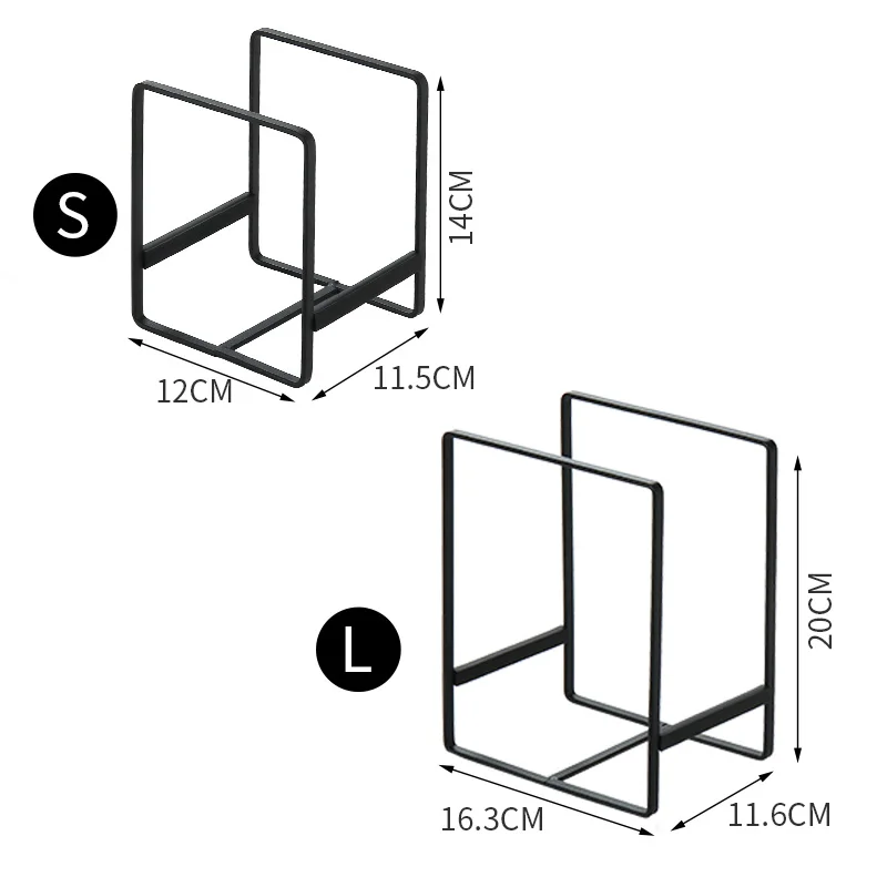 

1 Set Kitchen Dish Draine Holders Cabinets Plate Organizer Metal Plate Storage Rack Cupboard Pot Lid Pan Vertical Stand