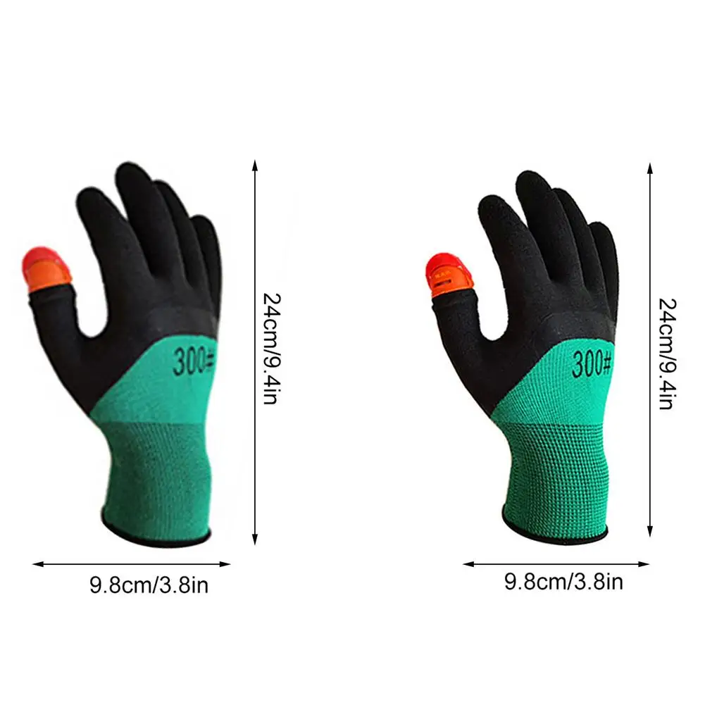 

1 Pair Fruit Picker Gloves With 1pc Thumb Cutter For Garden Harvesting Vegetables Crop Picking High Elasticity And Breathable