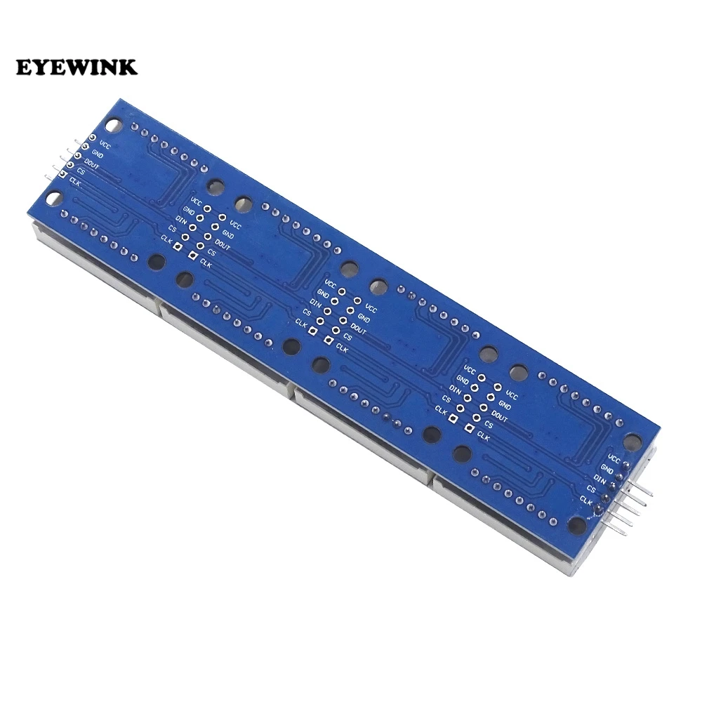 Модуль точечной матрицы MAX7219 для микроконтроллера Arduino 4 в одном дисплее с линией