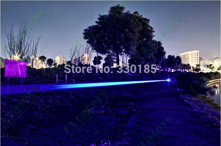 

High Power Military Blue laser pointers 100000m 100W 450nm Flashlight Light Burning Match/dry wood/black/Burn cigarettes Hunting