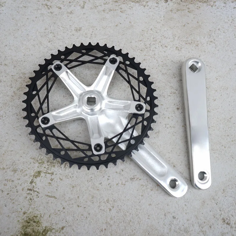 Трек fixie велосипед Crankset 49T BCD144 biciclet Алюминиевый одиночный скоростной трек