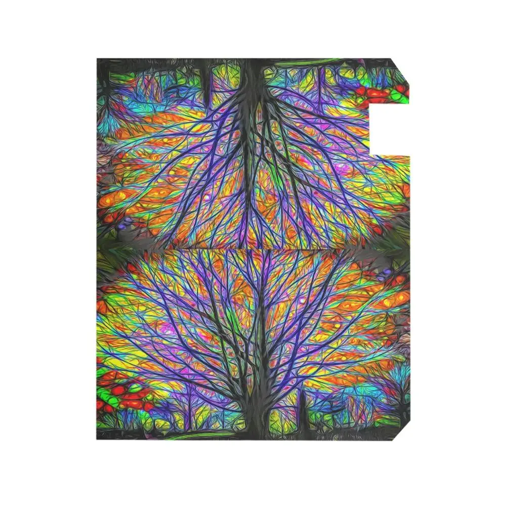 Водонепроницаемый чехол для почтового ящика с изображением радужного дерева