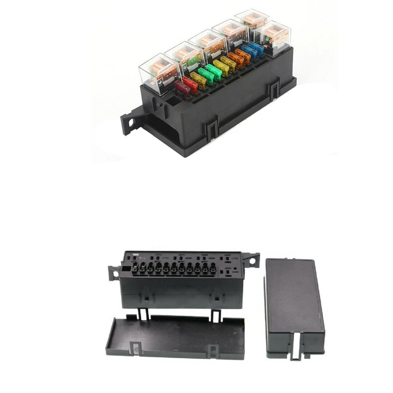 12V Car Truck Tractor Relay & Fuse-Block Box Holder with 11PCS Blade-Fuse 6X | Автомобили и мотоциклы