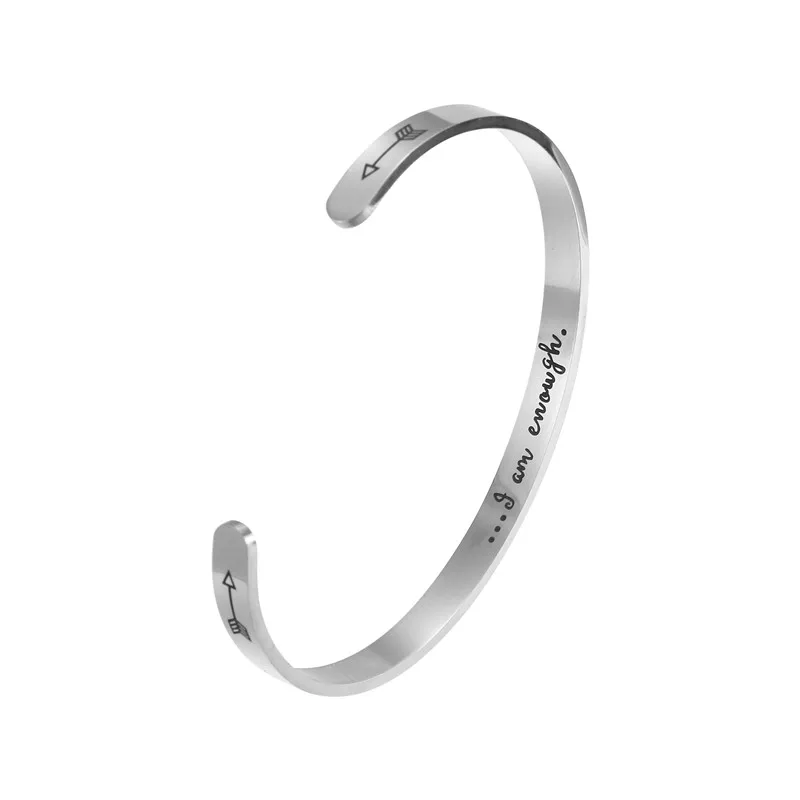 Я достаточно мощный браслет ювелирные изделия вдохновляющие цитаты браслеты для