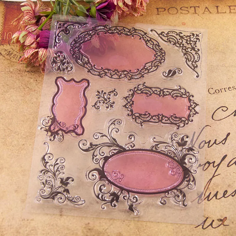 Европейские пустые этикетки прозрачные марки вечный календарь альбом для