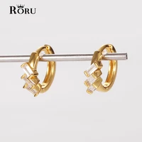 s925 silver small hoop earrings shinny zircon gold silver ear rings for ladies girls birthday party gifts womens summer jewel