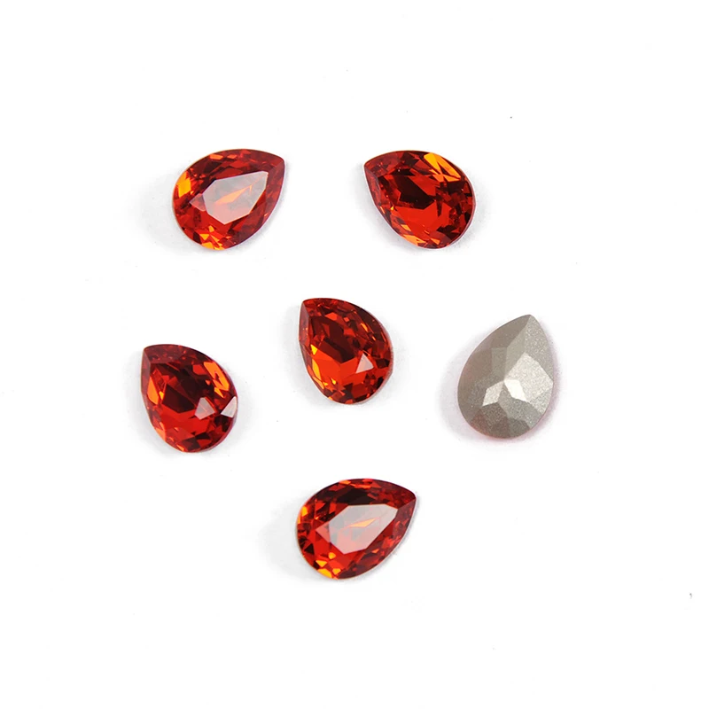 Yanruo 4320 все размеры Hyacinth Drop Strass Точка назад шитье стеклянные стразы DIY Ремесло