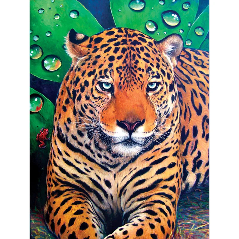 

5D DIY Diamond Painting Leopard Full Square New Arrival Diamond Embroidery Animal Cross Stitch Kit Home Decoration