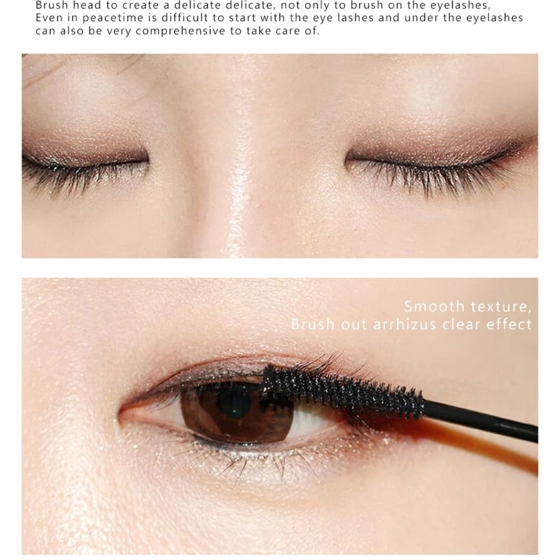 Черная тонкая тушь для ресниц щипцы завивки наращивание макияжа плотная