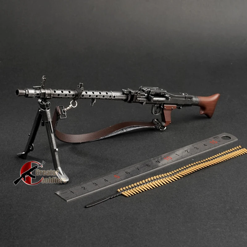 1/6 1:6 MG34 автоматическая сборка винтовки пистолет модель сборки пластиковое оружие для 1/6 солдата военные строительные блоки игрушка для