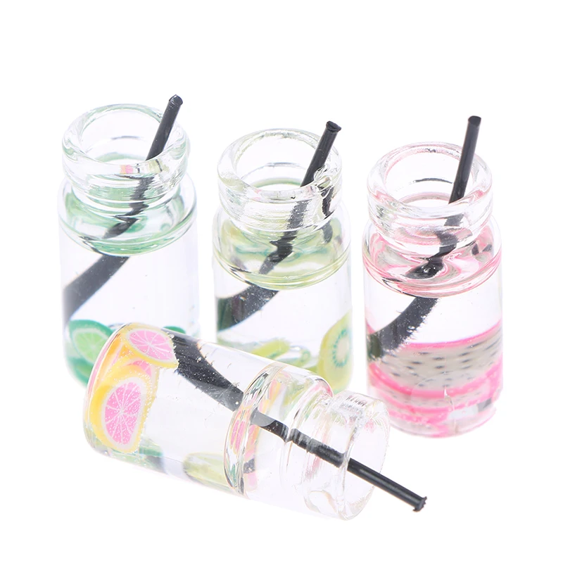 

Миниатюрный Кукольный домик, 2 шт./компл., фруктовый кусочек, чайная мини модель 1:12, кукольный домик, декоративная игрушка, 11*11*30 мм