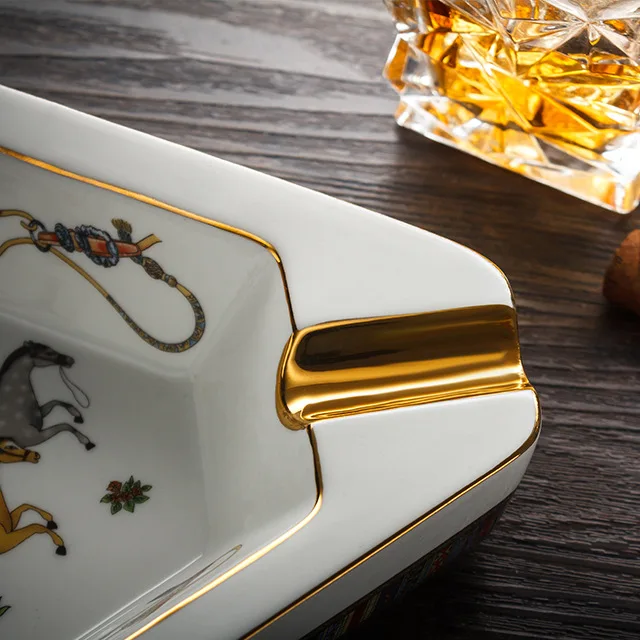 Гаджеты для сигар домашняя пепельница портативный керамический лоток 3