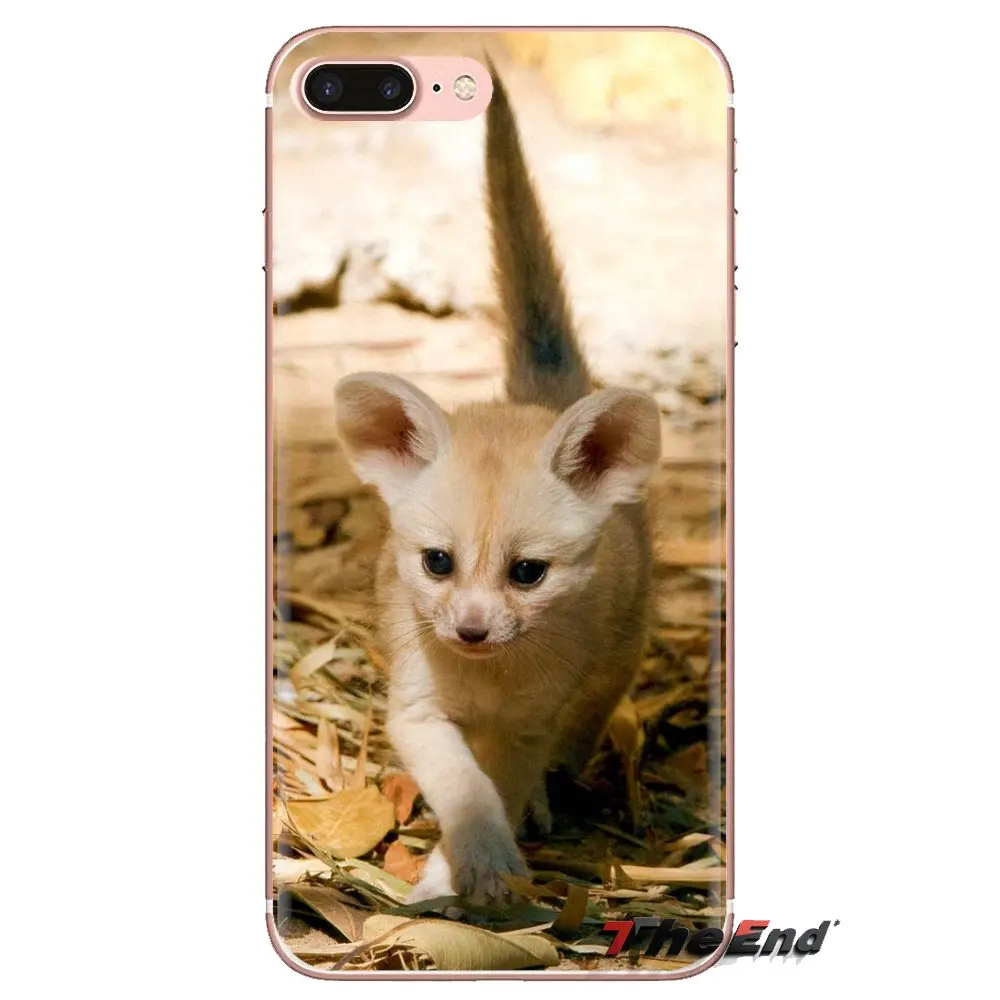 For Samsung Galaxy J1 J2 J3 J4 J5 J6 J7 J8 Plus 2018 Prime 2015 2016 2017 Transparent Soft Covers Vulpes zerda Fennec Fox Sahara |