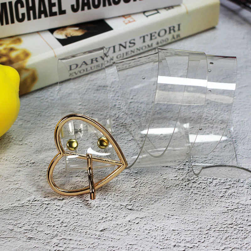 Женский прозрачный ремень в стиле Харадзюку из полимера с пряжкой|Женские ремни|